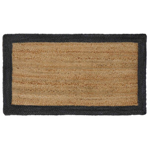 vidaXL Vloerkleden Donkergrijs 60 x 110 cm Jute