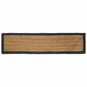 vidaXL Vloerkleden Donkergrijs 60 x 250 cm Jute