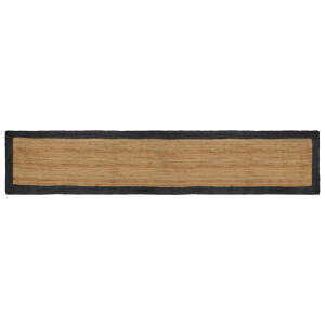 vidaXL Vloerkleden Donkergrijs 60 x 400 cm Jute