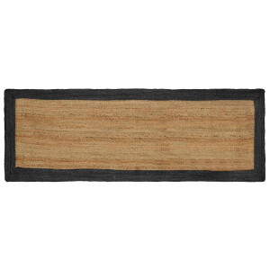 vidaXL Vloerkleden Donkergrijs 80 x 200 cm Jute