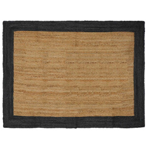 vidaXL Vloerkleden Donkergrijs 120 x 170 cm Jute