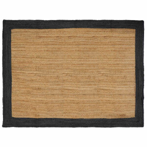 vidaXL Vloerkleden Donkergrijs 200 x 290 cm Jute