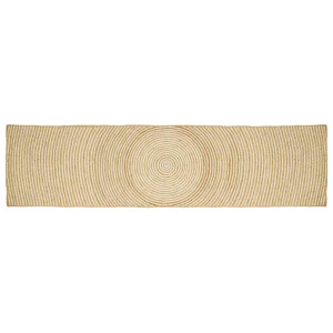 vidaXL Vloerkleed Natuurlijk en Wit 60 x 400 cm Jute