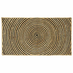 vidaXL Vloerkleed Natuurlijk en Zwart 60 x 110 cm Jute