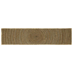 vidaXL Vloerkleed Natuurlijk en Zwart 60 x 200 cm Jute