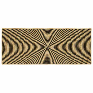 vidaXL Vloerkleed Natuurlijk en Zwart 80 x 200 cm Jute