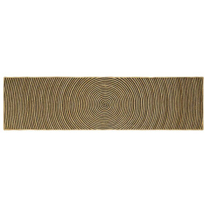 vidaXL Vloerkleed Natuurlijk en Zwart 80 x 300 cm Jute