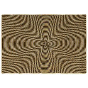 vidaXL Vloerkleed Natuurlijk en Zwart 200 x 290 cm Jute