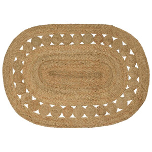 vidaXL Vloerkleden Naturel 100 x 152 cm Jute