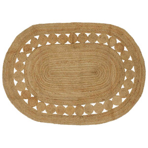 vidaXL Vloerkleden Naturel 122 x 183 cm Jute