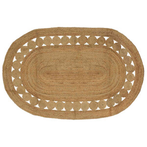 vidaXL Vloerkleden Naturel 152 x 245 cm Jute