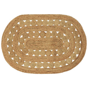 vidaXL Vloerkleden Naturel 100 x 152 cm Jute