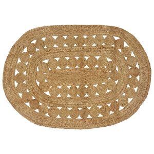 vidaXL Vloerkleden Naturel 122 x 183 cm Jute