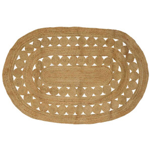 vidaXL Vloerkleden Naturel 152 x 245 cm Jute