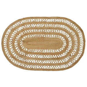 vidaXL Vloerkleden Naturel 122 x 183 cm Jute