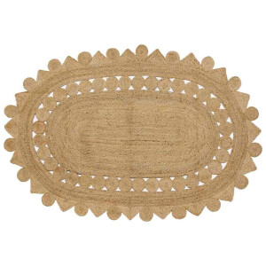 vidaXL Tapijt Bruin 205 x 305 cm Jute