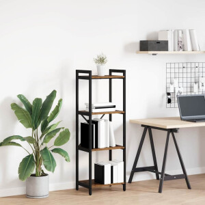 vidaXL Boekenkast Oud hout 40 x 30 x 85 cm Bewerkt hout