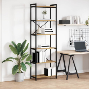 vidaXL Boekenkast Artisan Eiken 40 x 30 x 85 cm Bewerkt hout
