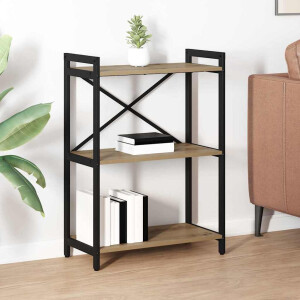 vidaXL Boekenkast Artisan Eiken 60 x 30 x 85 cm Bewerkt hout