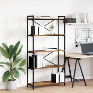 vidaXL Boekenkast Oud hout 80 x 30 x 155 cm Bewerkt hout