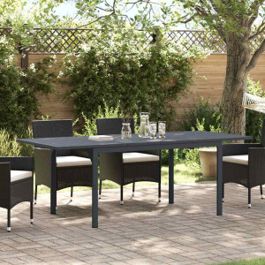 vidaXL Buiten Eettafel 2 pcs Antraciet 210 x 90 x 73 cm Staal
