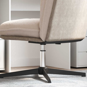 vidaXL Kantoorstoel gascilinder Chroom 261-351 mm IJzer