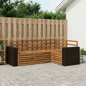 vidaXL Sofa-Sets 4 pcs Massief Acaciahout