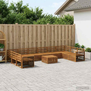 vidaXL Sofa-Sets 11 pcs Massief Acaciahout