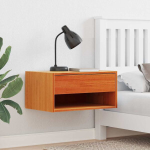 vidaXL Nachtkastje 2 pcs Wasbruin 50 x 32,5 x 24 cm Massief grenenhout