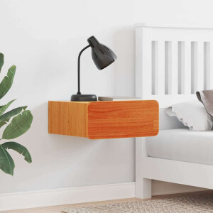 vidaXL Nachtkastje Wasbruin 39 x 34 x 16,5 cm Massief grenenhout