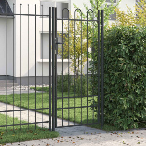 vidaXL Hekpoort BOXTEL 103 x 250 cm Gepoedercoat staal Grijs