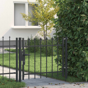 vidaXL Hekpoort BOXTEL 103 x 124,5 cm Gepoedercoat staal Grijs