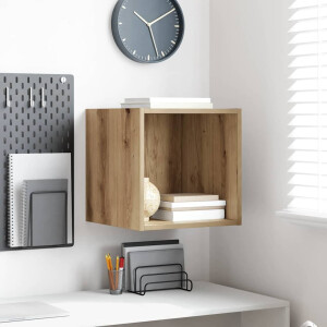 vidaXL Wandkast met plank Artisan Eiken 37 x 37 x 37 cm Bewerkt hout