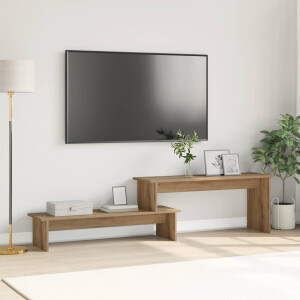 vidaXL Tv-meubelset Artisan Eiken 180,5 x 30 x 43 cm Bewerkt hout