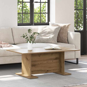 vidaXL Salontafel artisanaal eikenkleurig 103,5 x 60 x 40 cm
