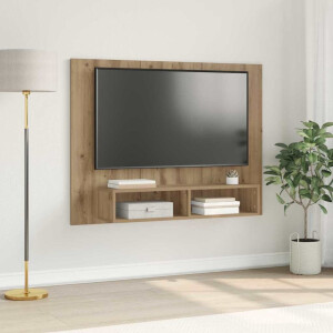 vidaXL Tv-meubelset Artisan Eiken 120 x 23,5 x 90 cm Bewerkt hout
