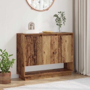 vidaXL Dressoir Oudhout 97 x 29 x 75 cm Bewerkt hout