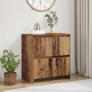 vidaXL Dressoir Oudhout 70 x 41 x 75 cm Bewerkt hout