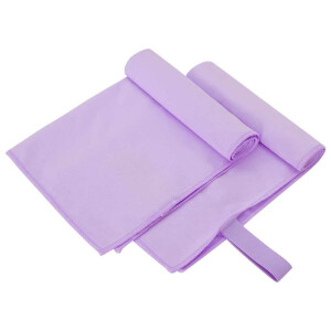 vidaXL Sporthanddoeken 2 pcs Paars 50 x 30 cm Polyester en polyamide