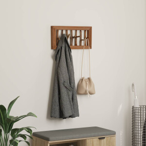 vidaXL Jassenhaak Naturel 50 x 10 x 25 cm Massief Mahoniehout