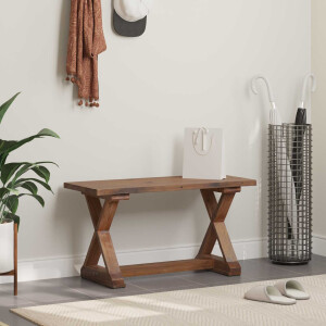 vidaXL Bank Naturel 85 x 35 x 46 cm Massief gerecycled hout