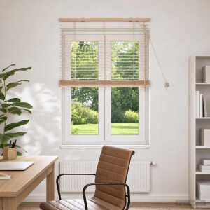 vidaXL Venetiaanse jaloezie Eiken Look 80 x 130 cm 35 mm