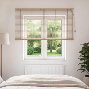 vidaXL Venetiaanse jaloezie Eiken Look 145 x 130 cm 35 mm