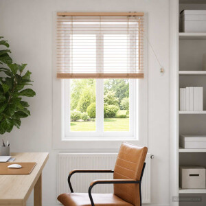 vidaXL Venetiaanse jaloezie Eiken Look 70 x 160 cm 35 mm