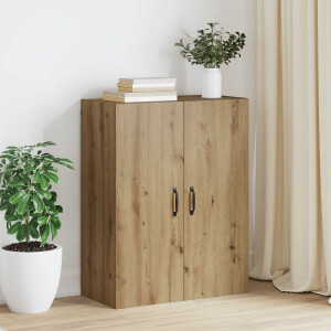 vidaXL Wandkast Artisan Eiken 69,5 x 34 x 90 cm Bewerkt hout
