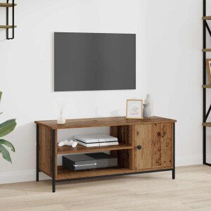 vidaXL TV-kast Oud Hout 100 x 40 x 45 cm Bewerkt hout
