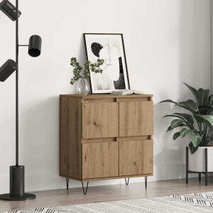 vidaXL Dressoir Artisan Eiken 60 x 35 x 70 cm