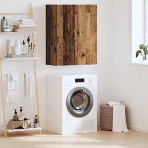 vidaXL Wandkast Wandgemonteerd Oudhout 69,5 x 34 x 90 cm Bewerkt hout