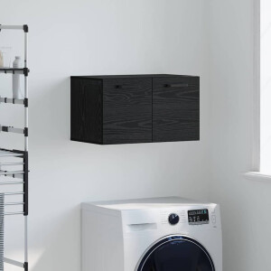 vidaXL Wandkast Zwart eiken 60 x 36.5 x 35 cm Bewerkt hout