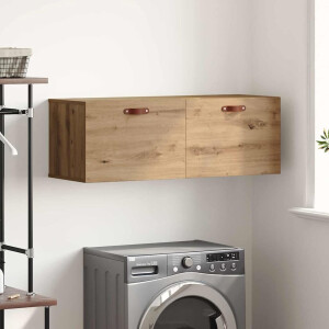 vidaXL Wandkast Artisan Eiken 100 x 36,5 x 35 cm Bewerkt hout
